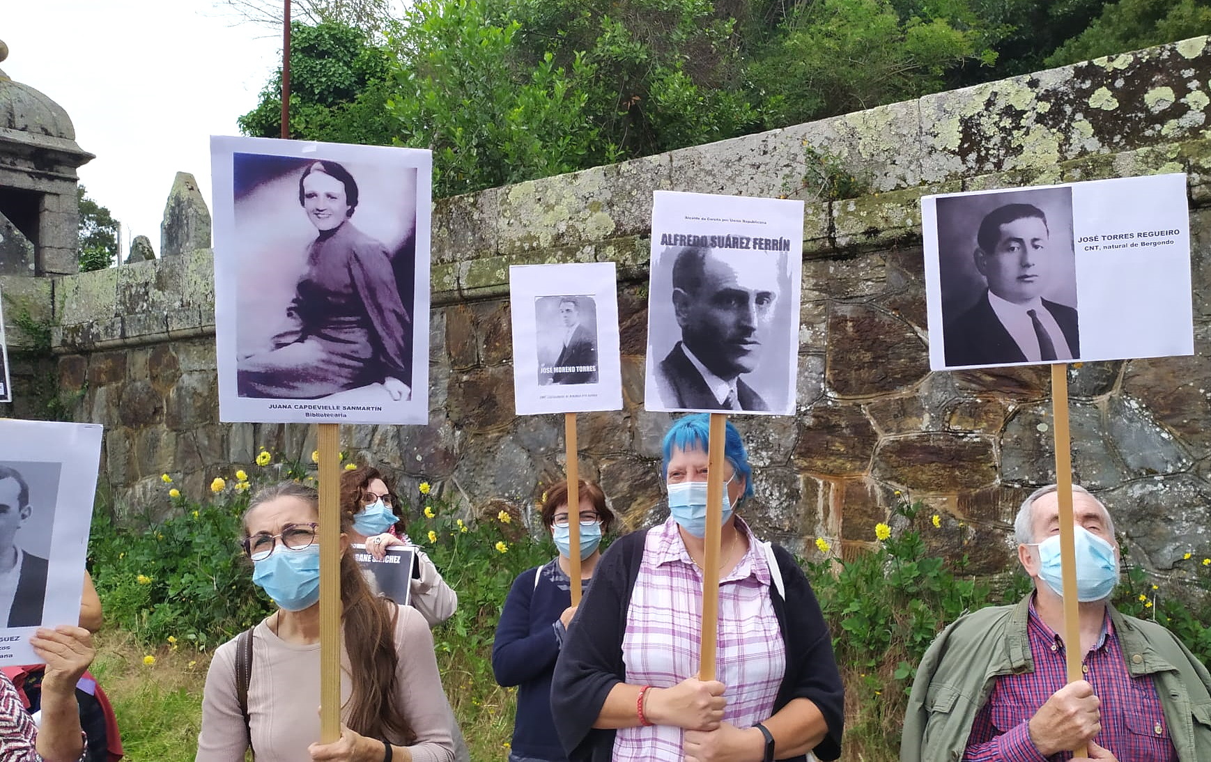 Les participants à la manifestation