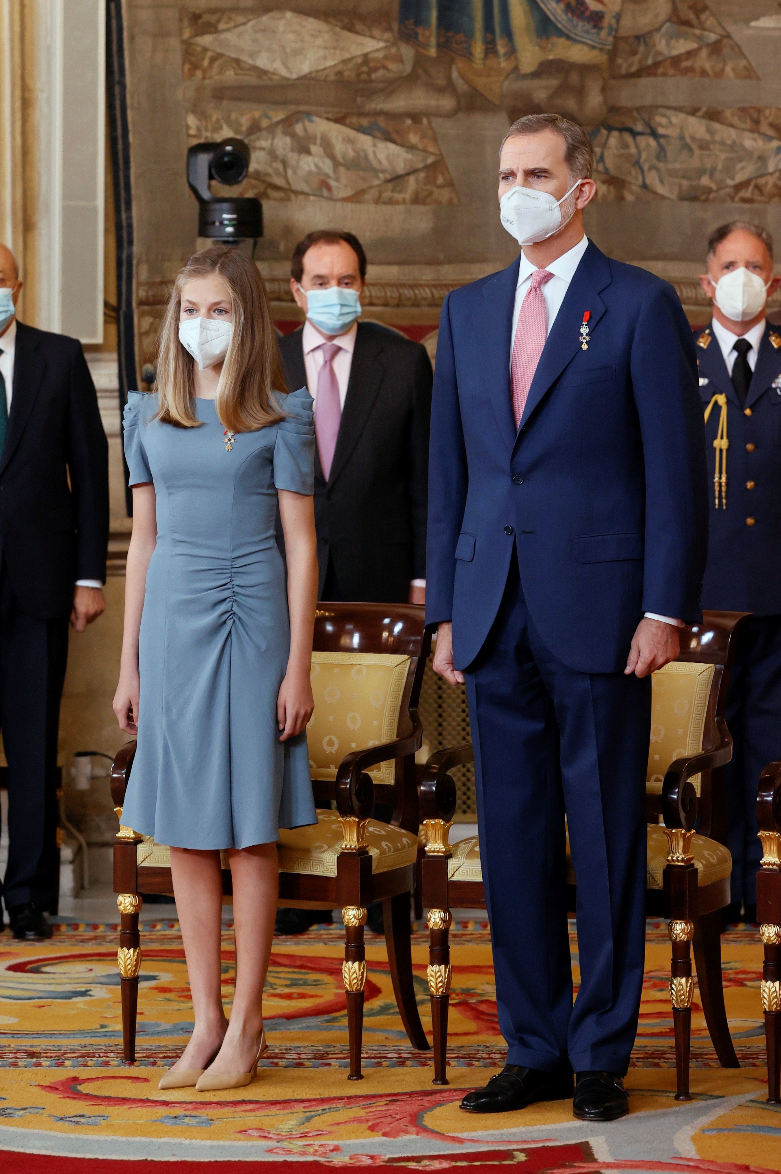 Don Felipe avec la princesse des Asturies.