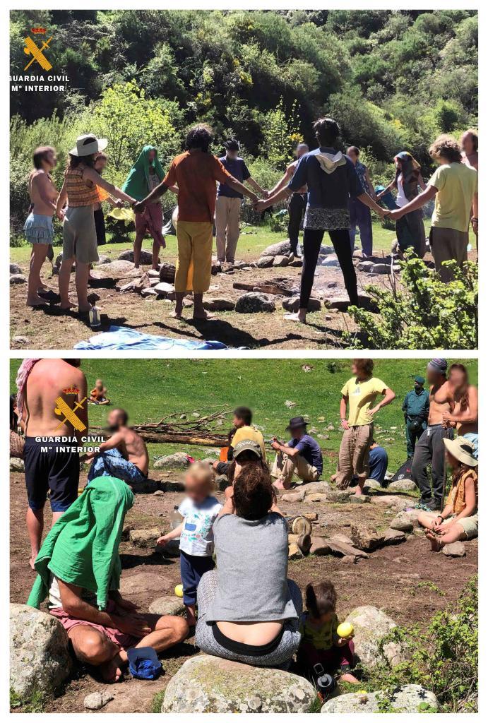Participants au camping organisé à La Rioja.