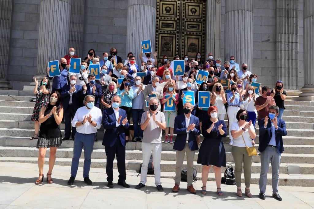 Représentants valenciens de la Plateforme pour un Financement