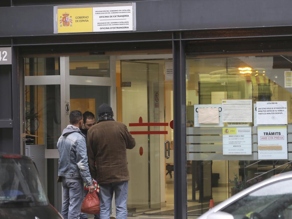 Bureau de l'immigration de Barcelone.