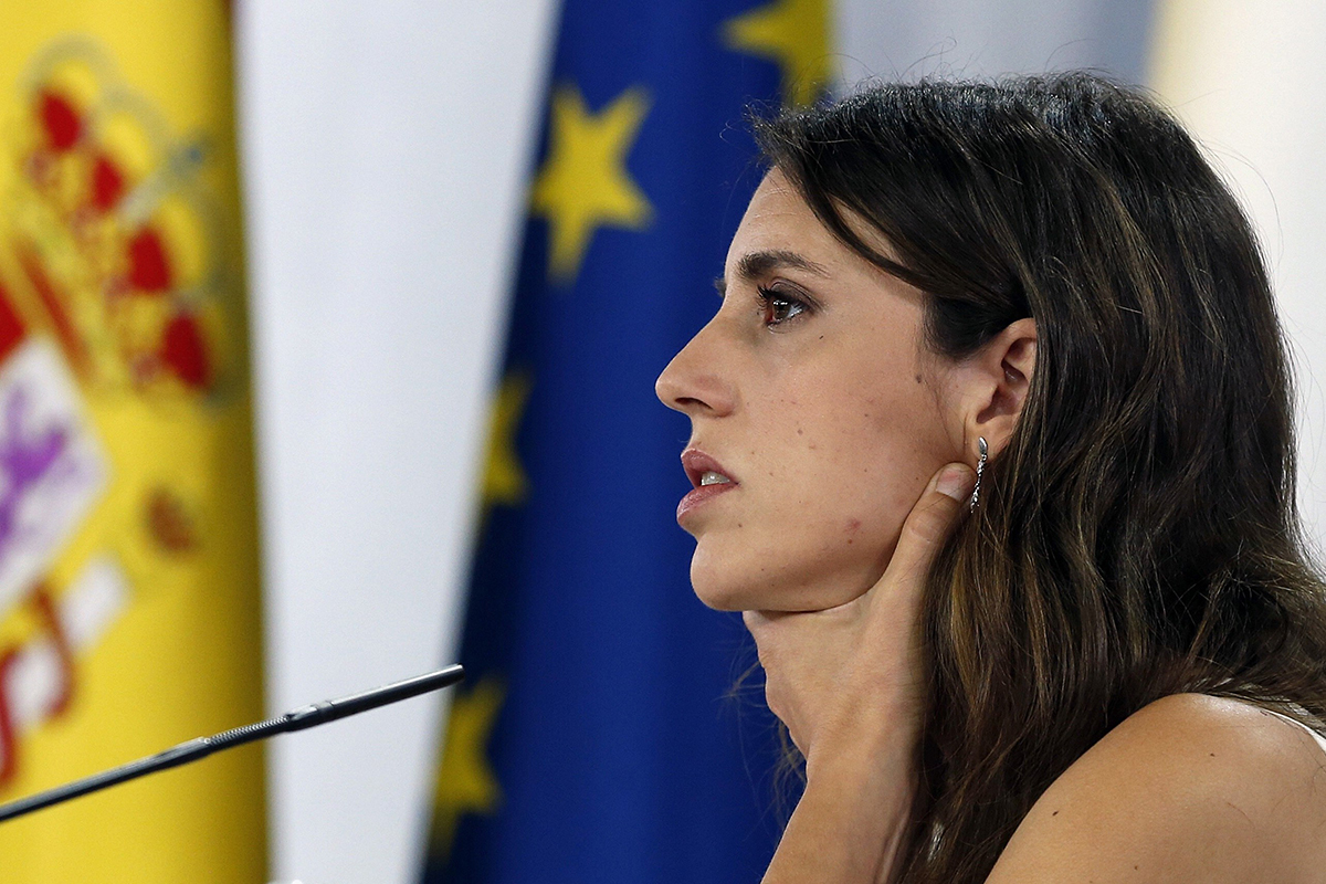 La minitra Irene Montero, ce mardi.