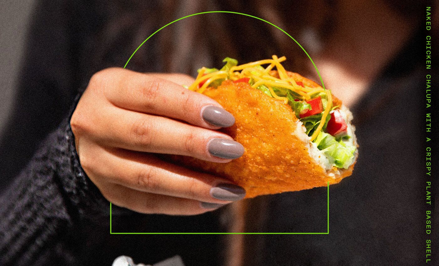 Taco Bell teste un chalupa nu avec une coquille croustillante à base de plantes qui est plus que de la viande pour les yeux Taco Bell teste un chalupa nu avec une coquille croustillante à base de plantes qui est plus que de la viande pour les yeux