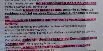 La Cantabrie refuse les vaccins aux touristes espagnols bien que Miguel ngel Revilla ait assuré qu&rsquo;ils le feraient
