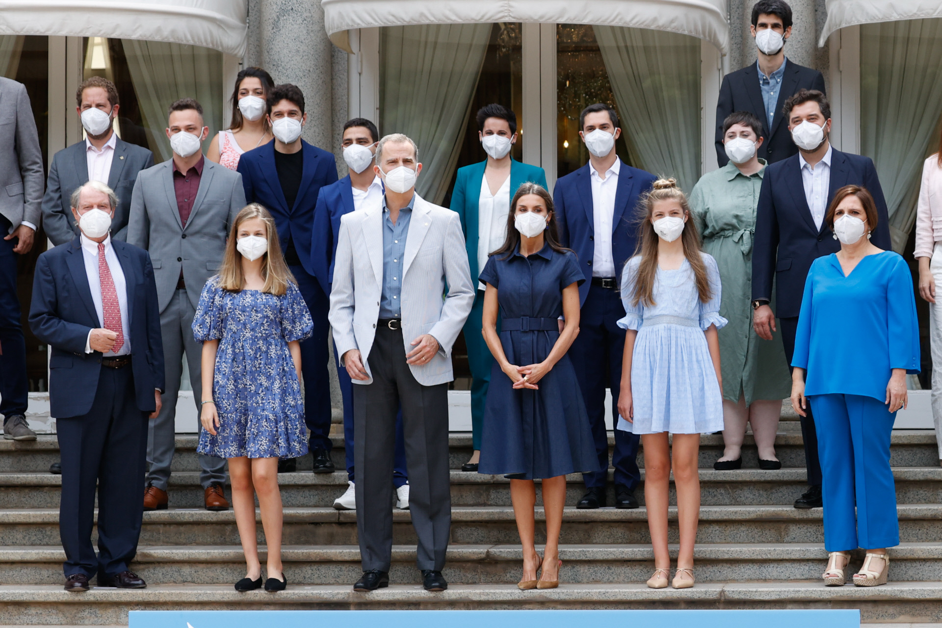 La famille royale dans le manoir d'Alb