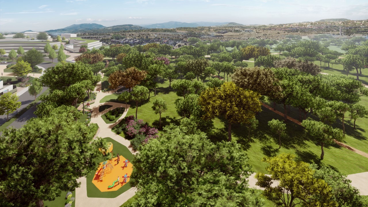 Croquis des espaces verts qui auront