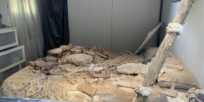 Deux blessés légers après la chute d&rsquo;une façade intérieure d&rsquo;un immeuble en construction