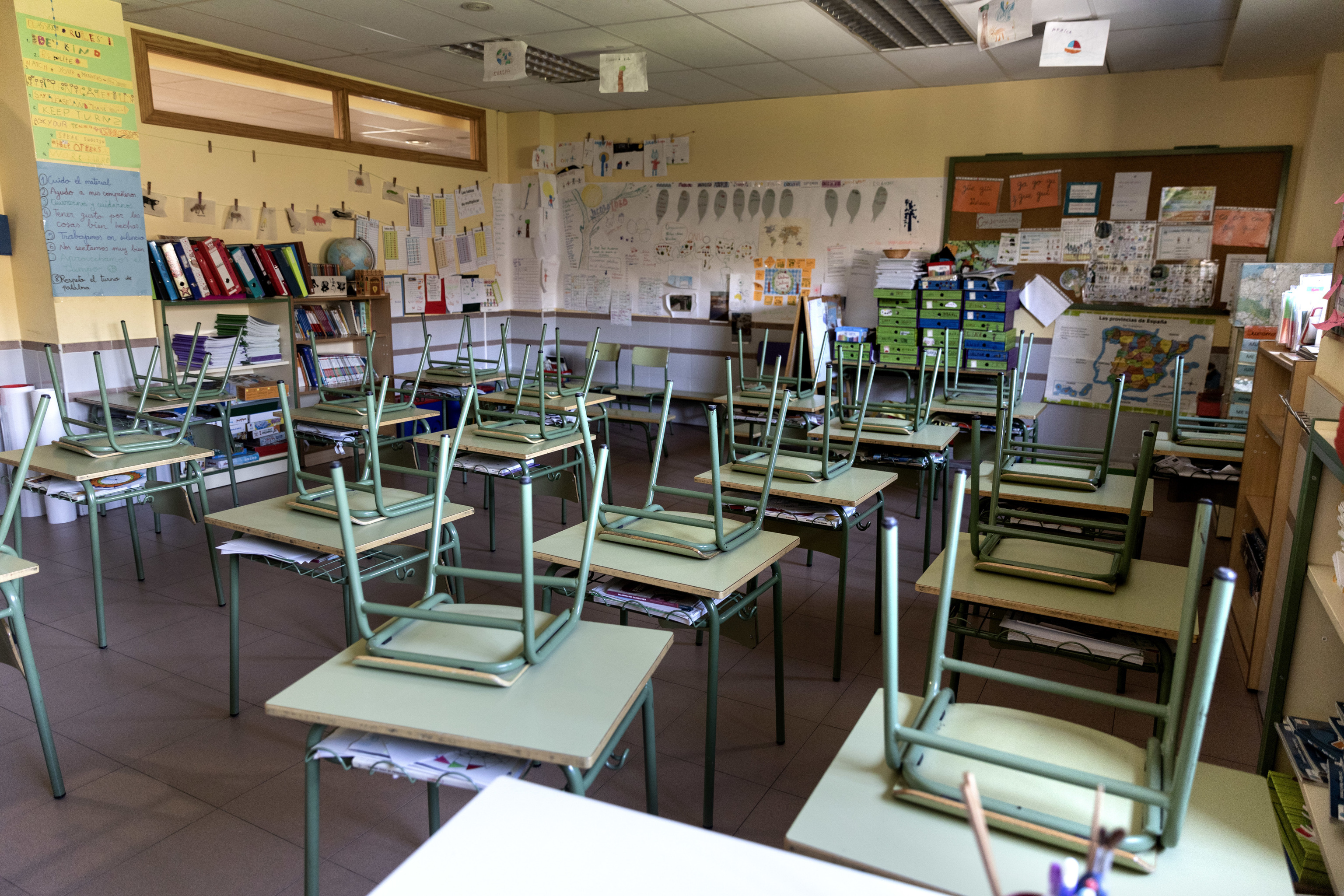 Classe de Madrid fermée par Covid-