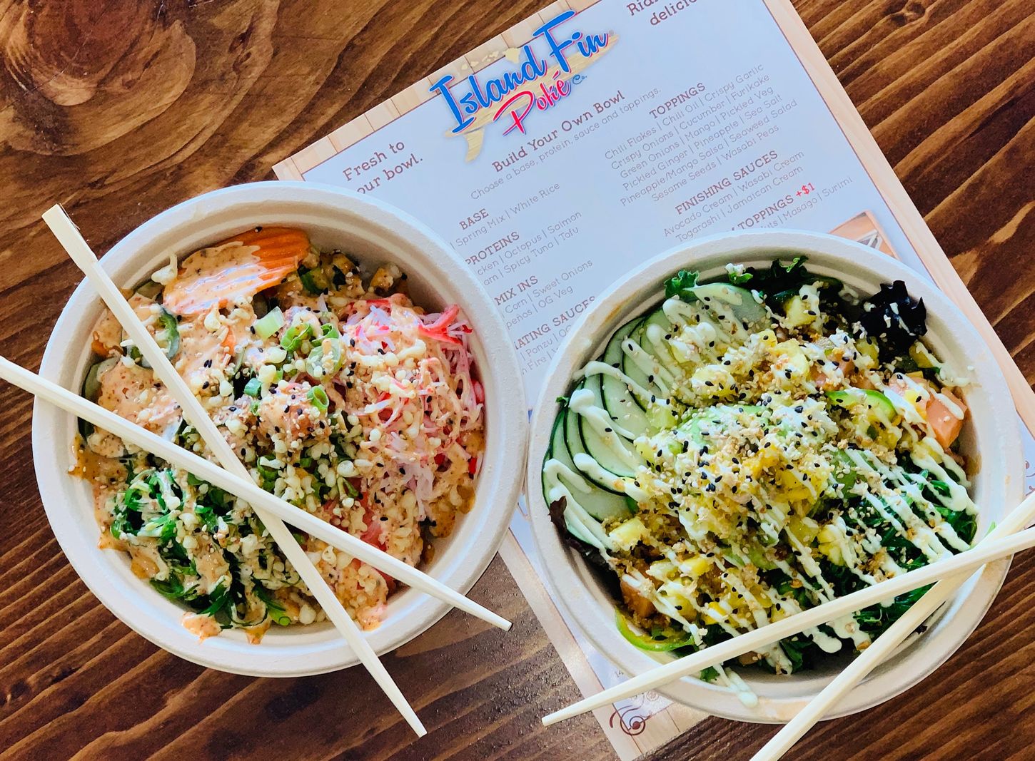 Island Fin Poké dit Aloha au sud de la Floride Island Fin Poké dit Aloha au sud de la Floride