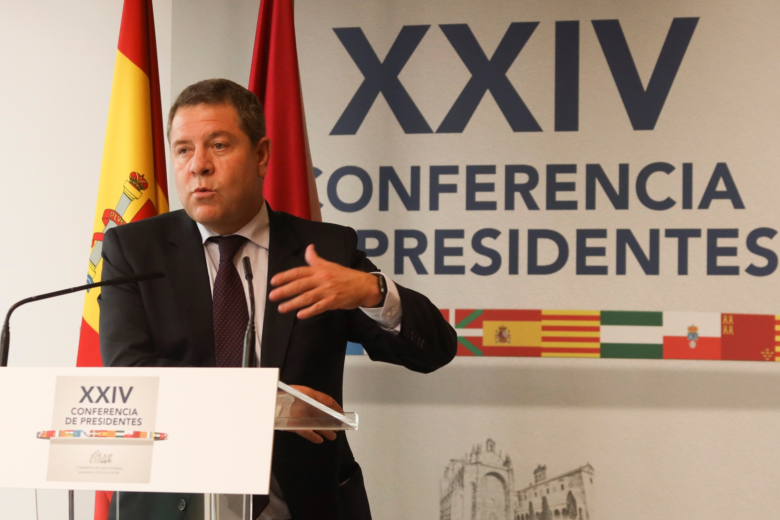 Le président de Castilla-La Mancha, Emiliano Garc