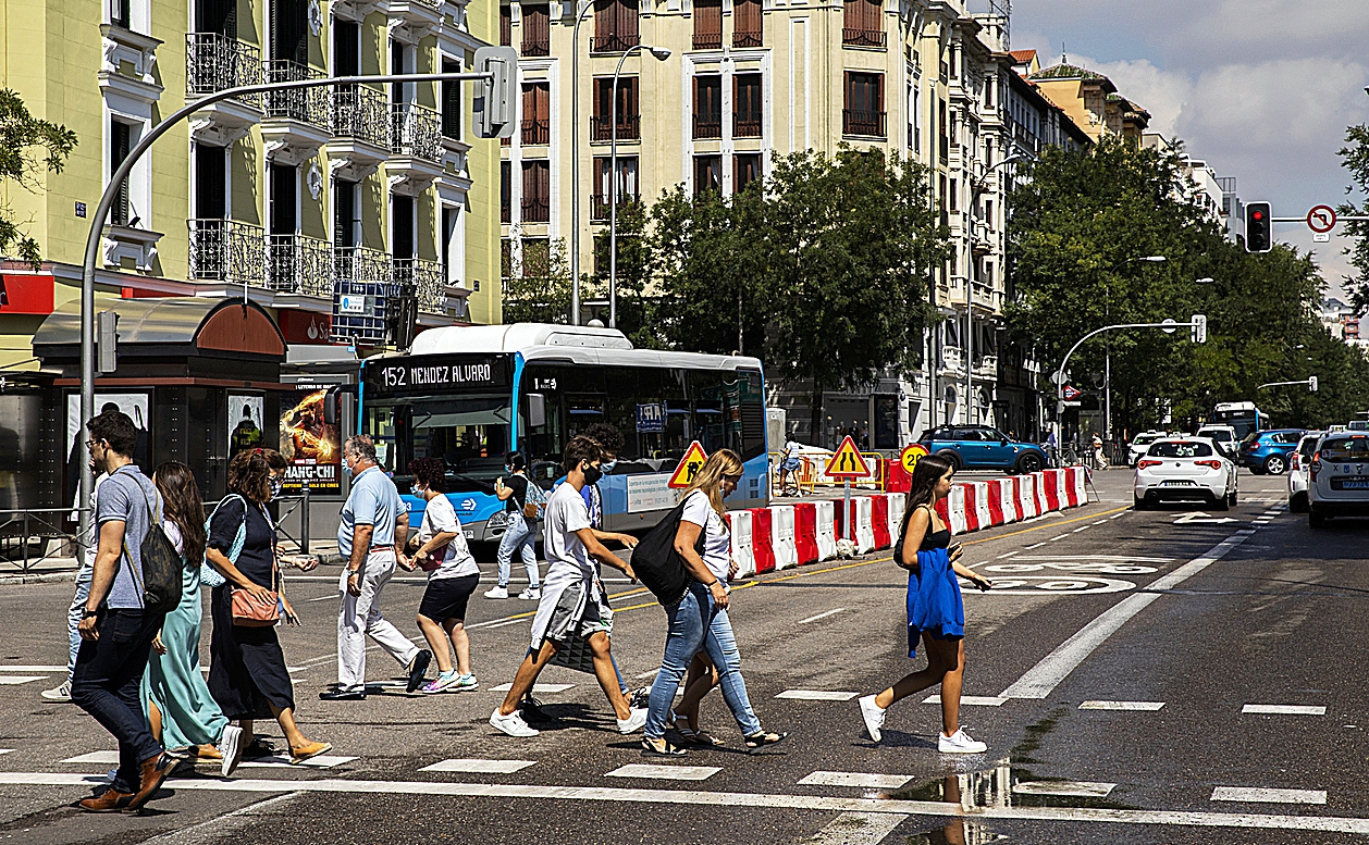 Travaux sur l'Avenida de Felipe II.