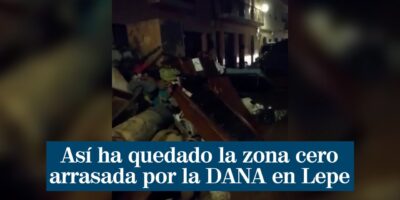 Au point zéro détruit par DANA à Lepe : « On s&rsquo;est accroché aux colonnes pour que l&rsquo;eau ne nous entraîne pas vers le bas »
