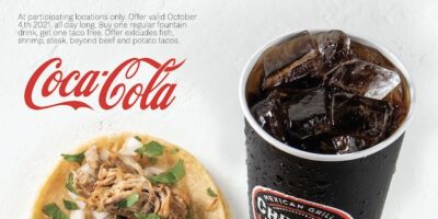 Chronic Tacos célèbre la Journée nationale des tacos avec des tacos gratuits avec achat d&rsquo;une boisson le 4 octobre