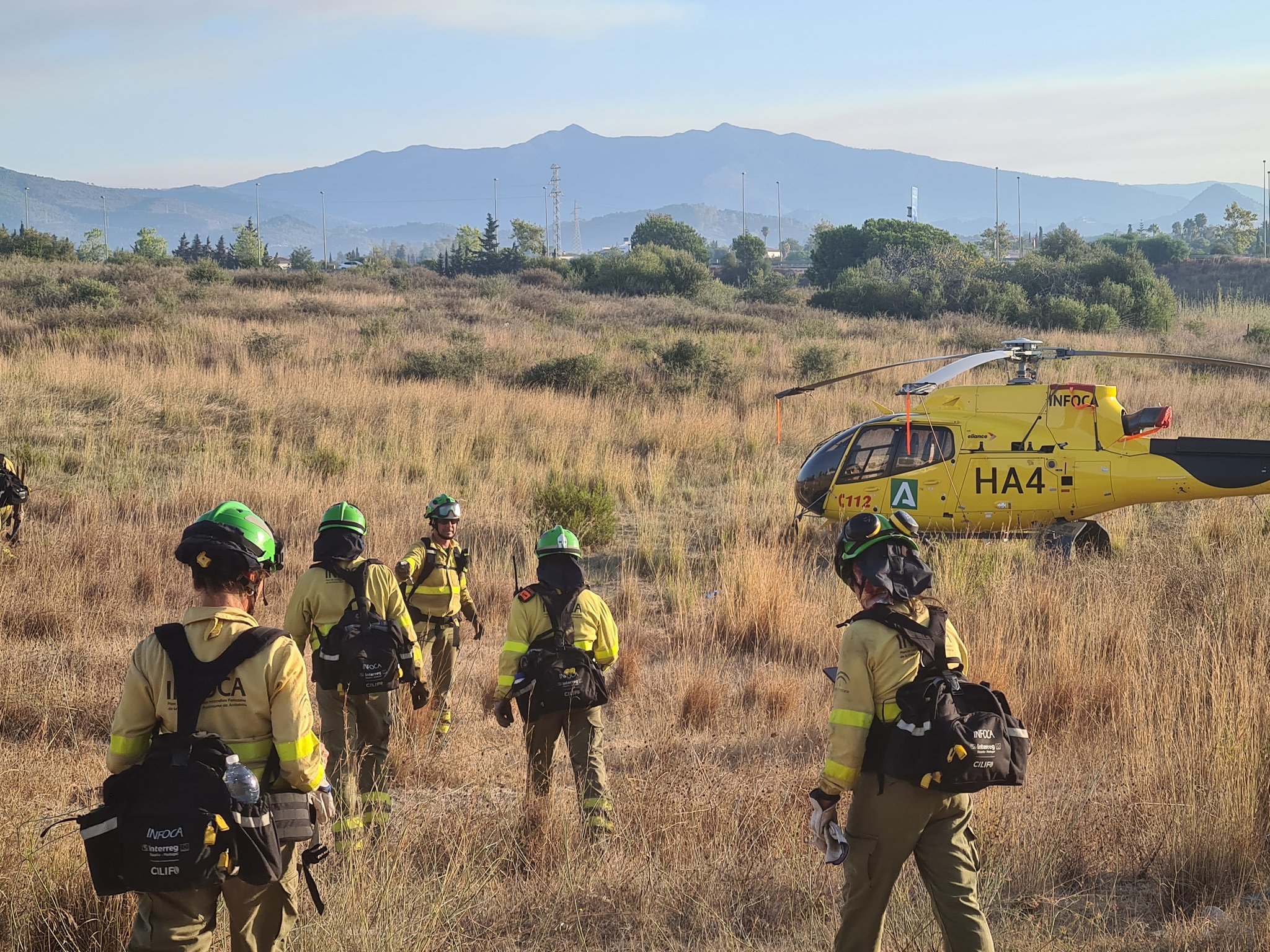 Un groupe de soldats dans la région de la Sierra Bermeja.