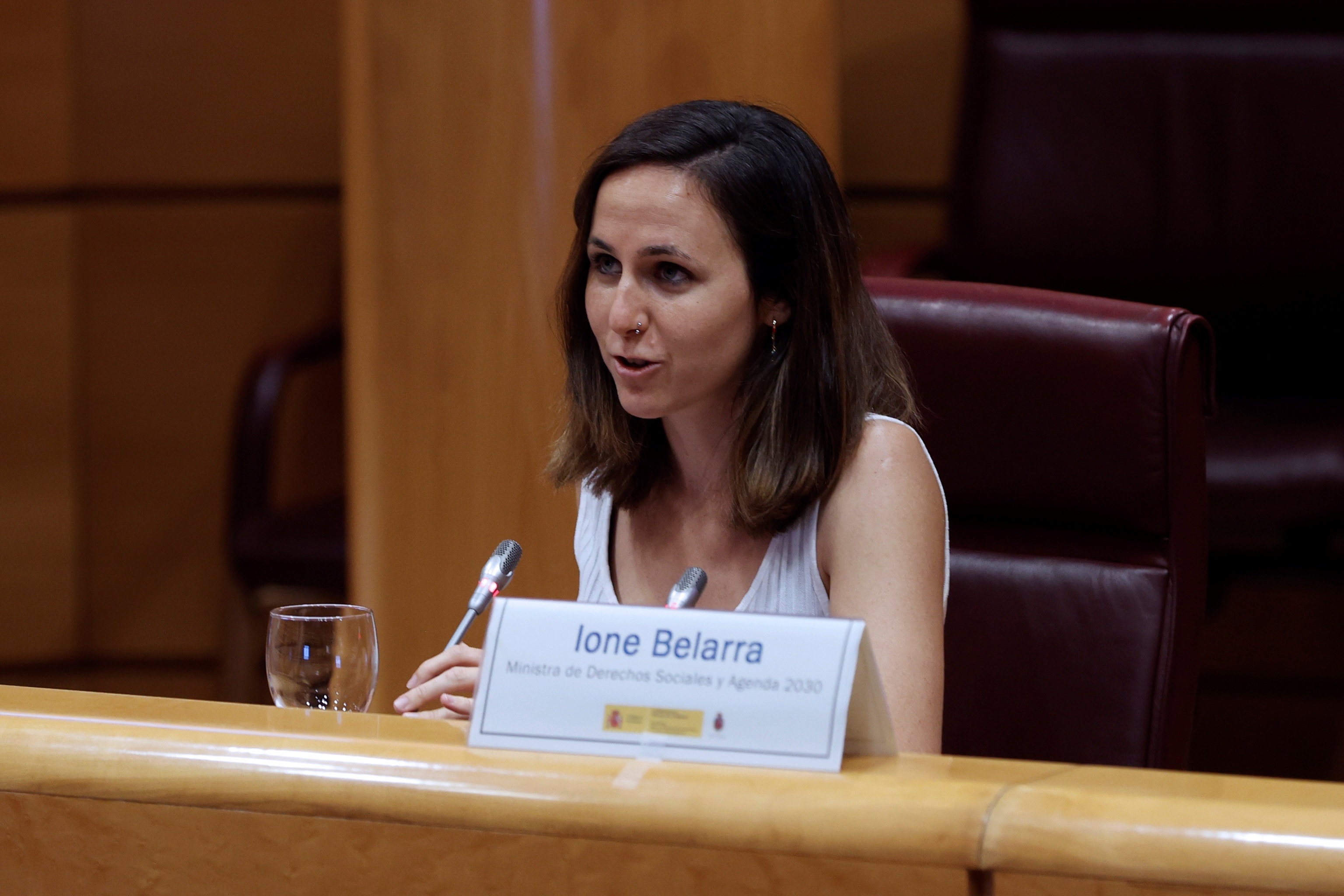Le ministre des Droits sociaux et de l'Agenda 2030, Ione Belarra, ce mi