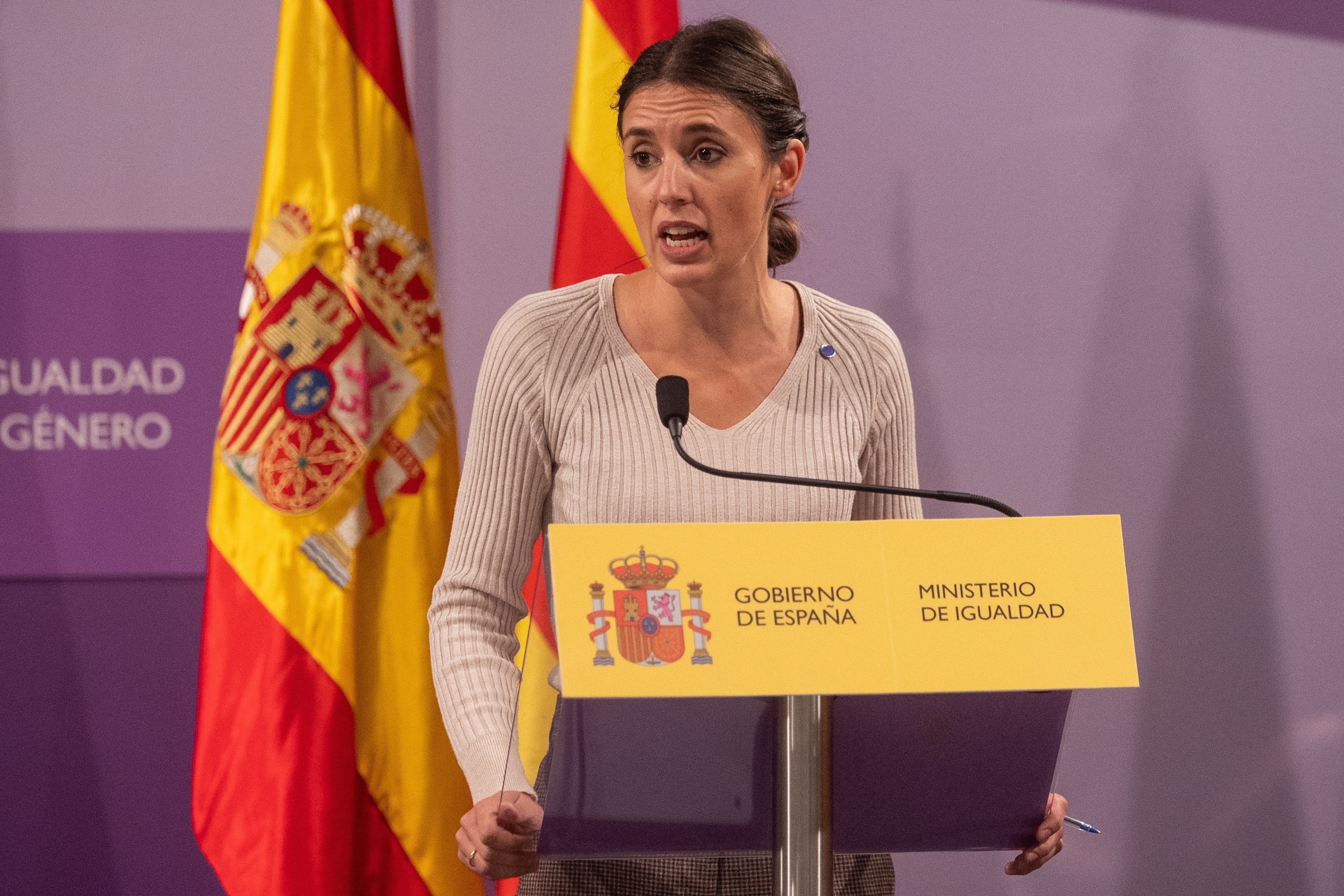 La ministre de l'Égalité, Irene Montero, c'est ma