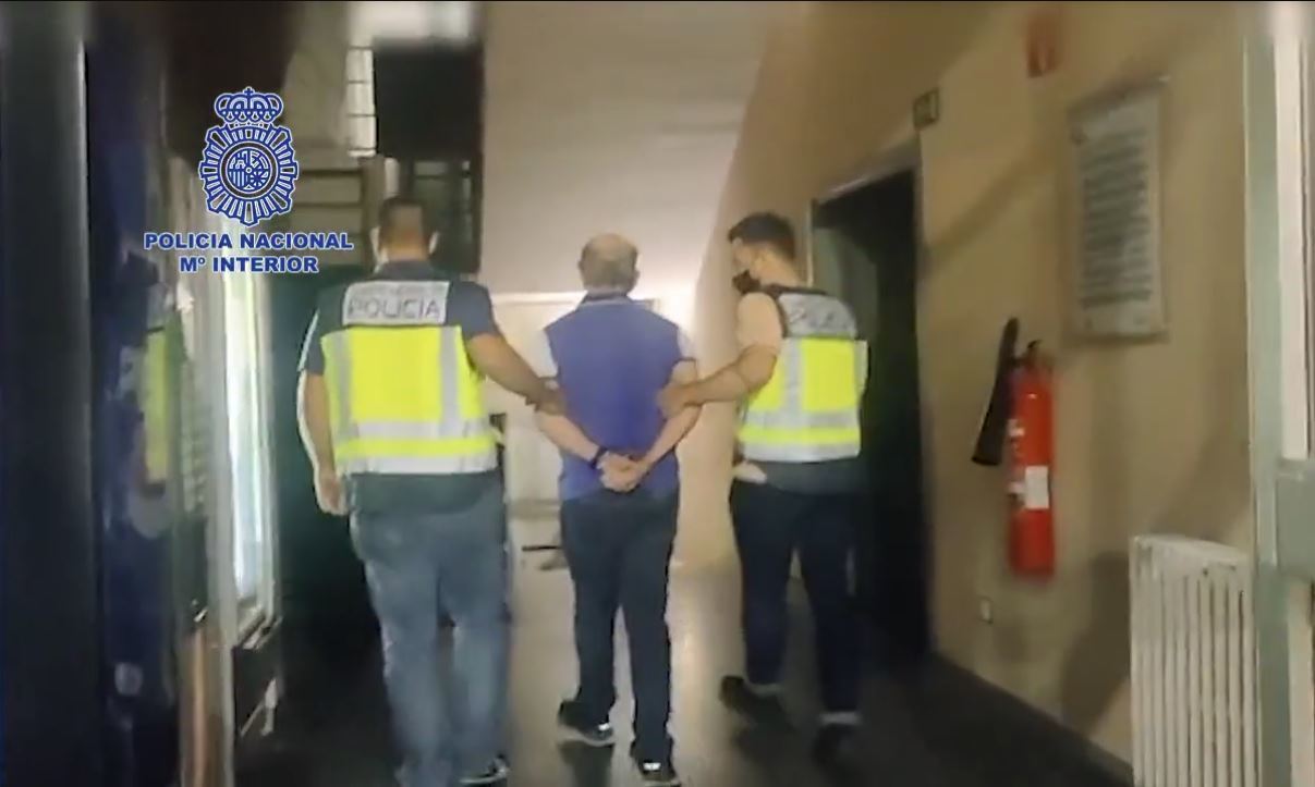Hugo 'El Pollo' Carvajal, après son arrestation