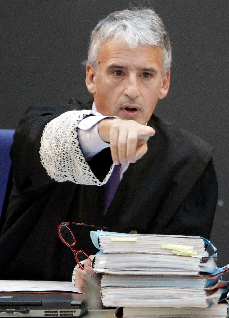 Le magistrat Iñaki Subijana lors d'une audience au Palais de Justice de Saint-Sébastien.