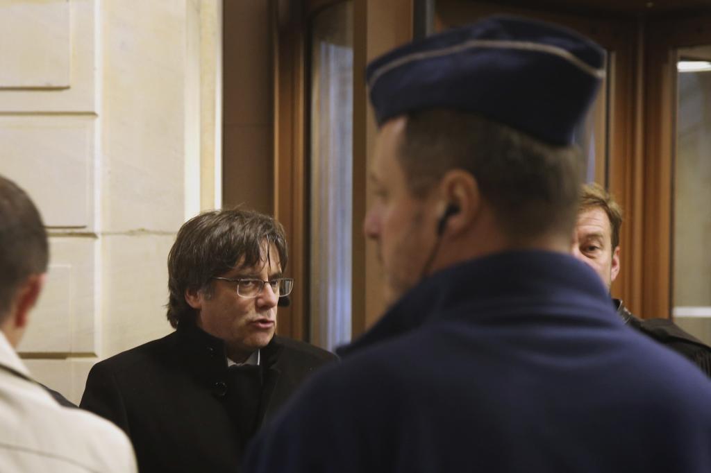 Carles Puigdemont, en décembre 2019 à la Cour de justice de Bruxelles.