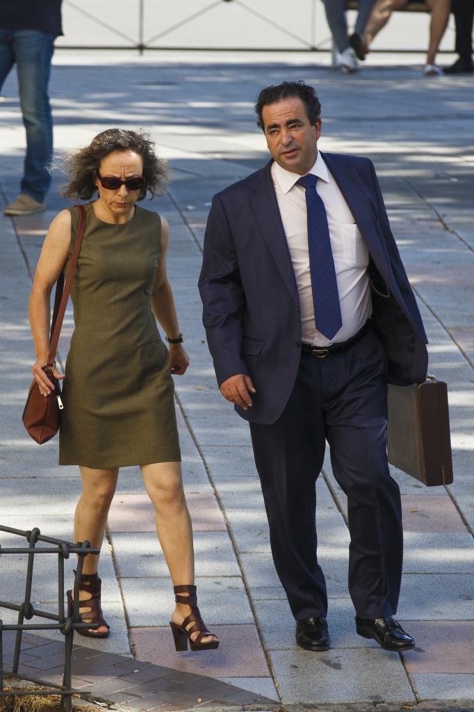 Noelia de Mingo avec son avocate en 2017.
