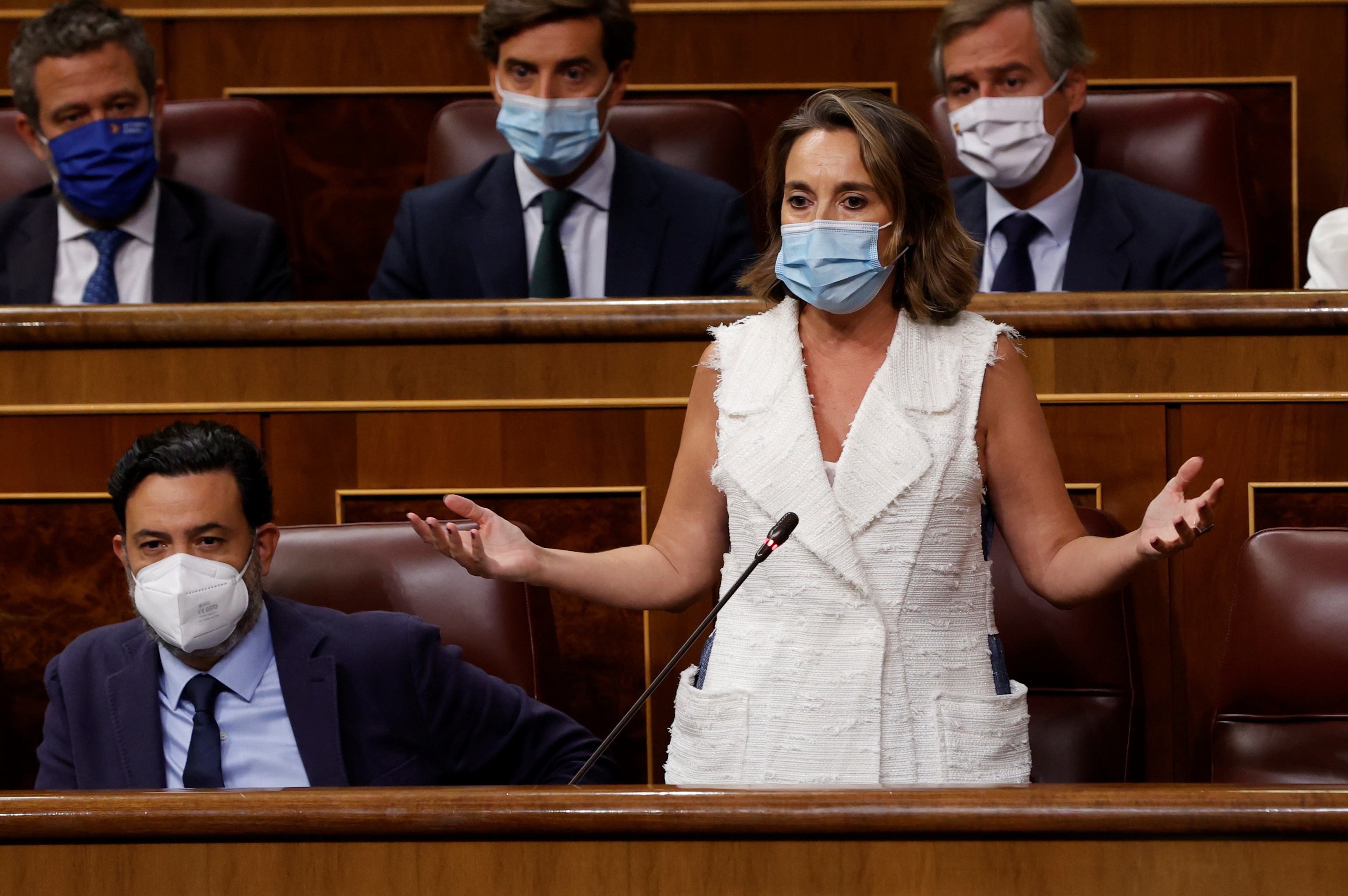 Le porte-parole du PP, Cuca Gamarra, la semaine dernière au Congrès.
