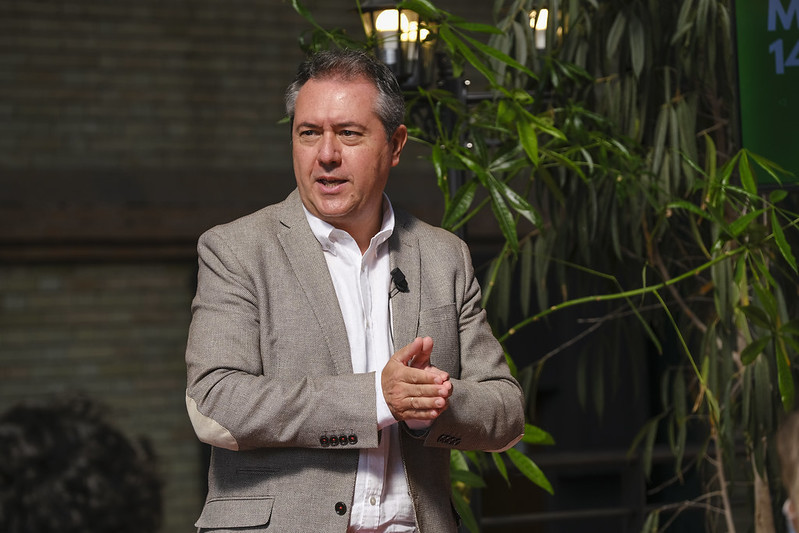 Le secrétaire général du PSOE andalou, Juan Espadas, ce mardi.