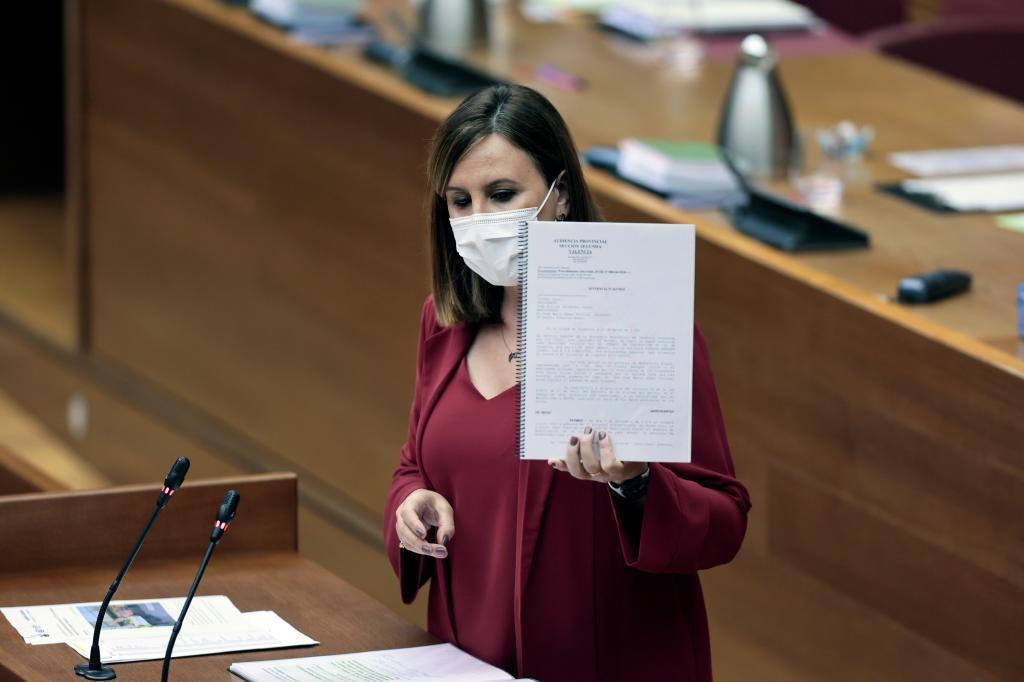 María José Catalá, ce lundi au Parlement.