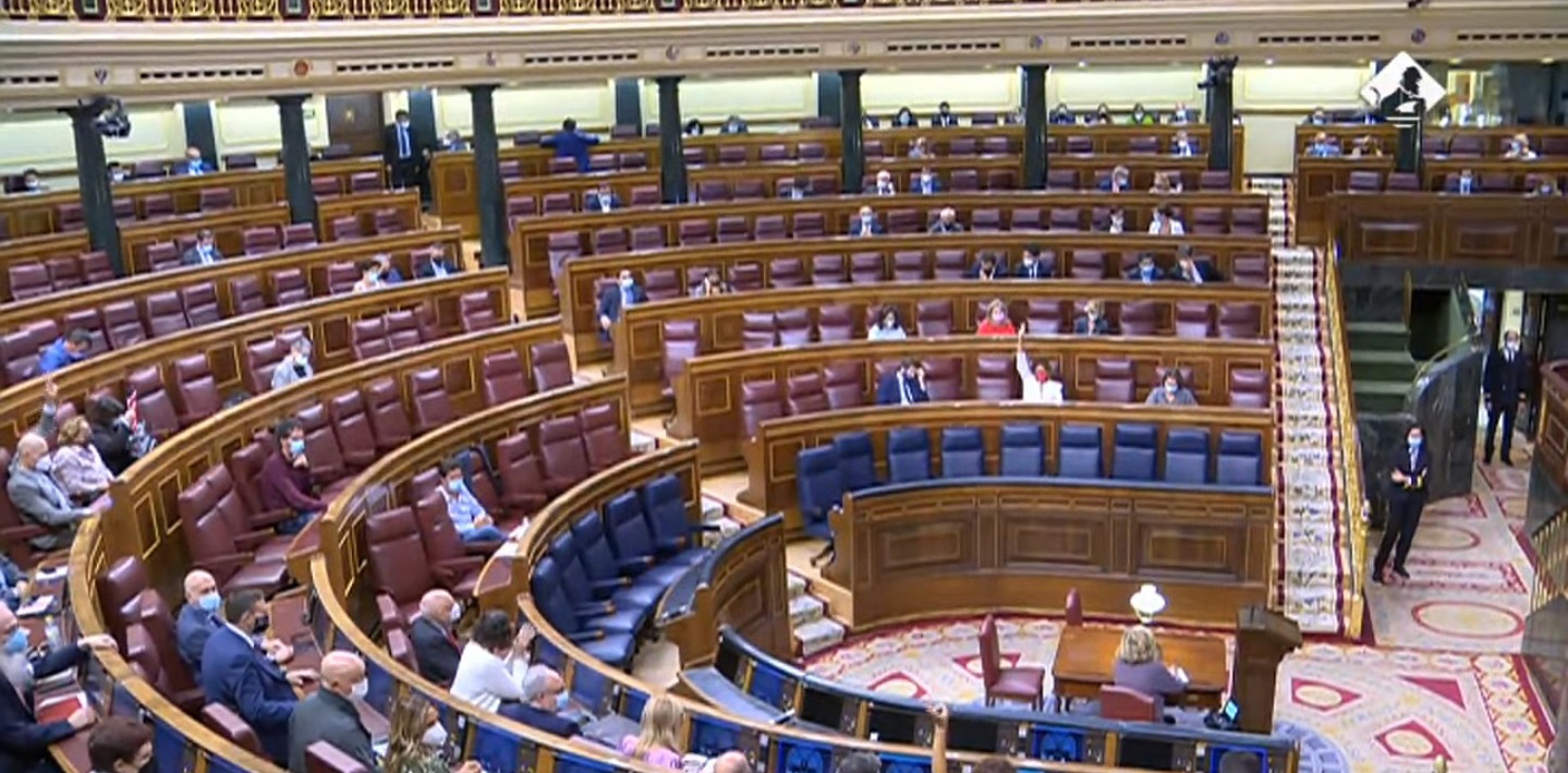 Vue générale du Congrès des députés.