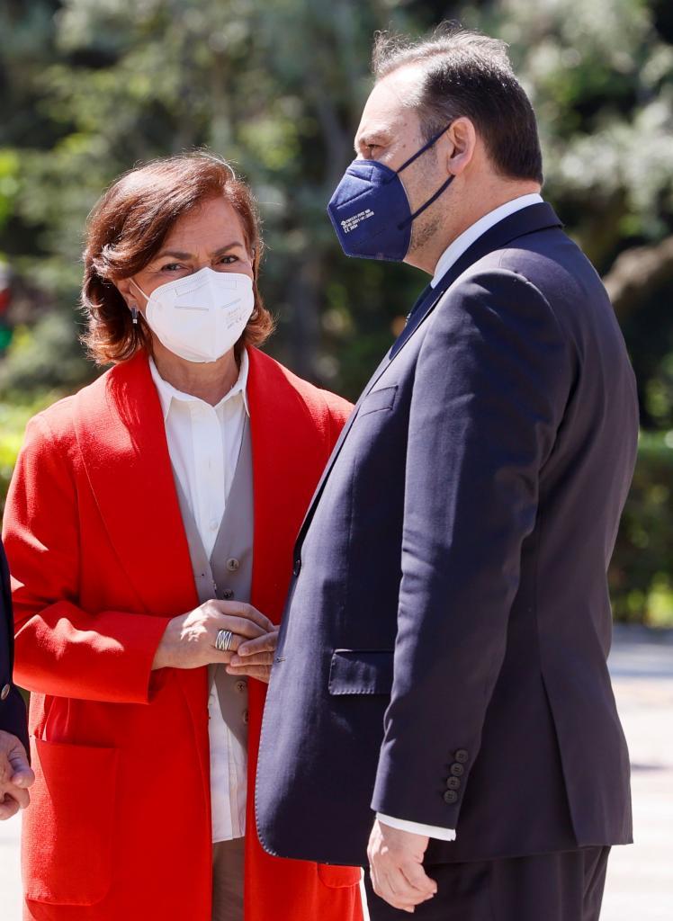 Carmen Calvo et José Luis Ábalos, lorsqu'ils étaient au gouvernement.