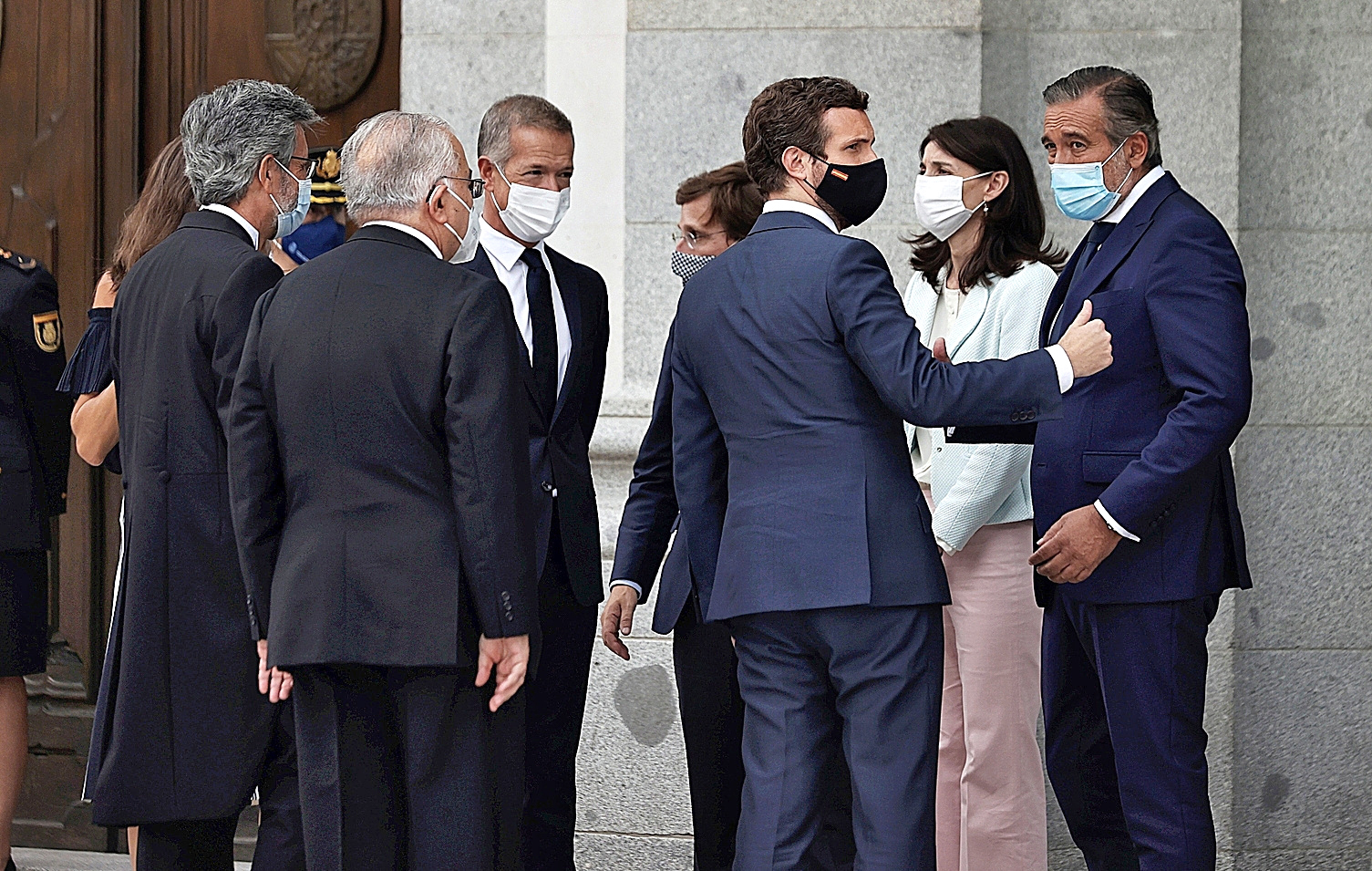 Pablo Casado s'entretient avec José Luis Martínez-Almeida, Enrique López, Pilar Llop et Carlos Lesmes, ce lundi.