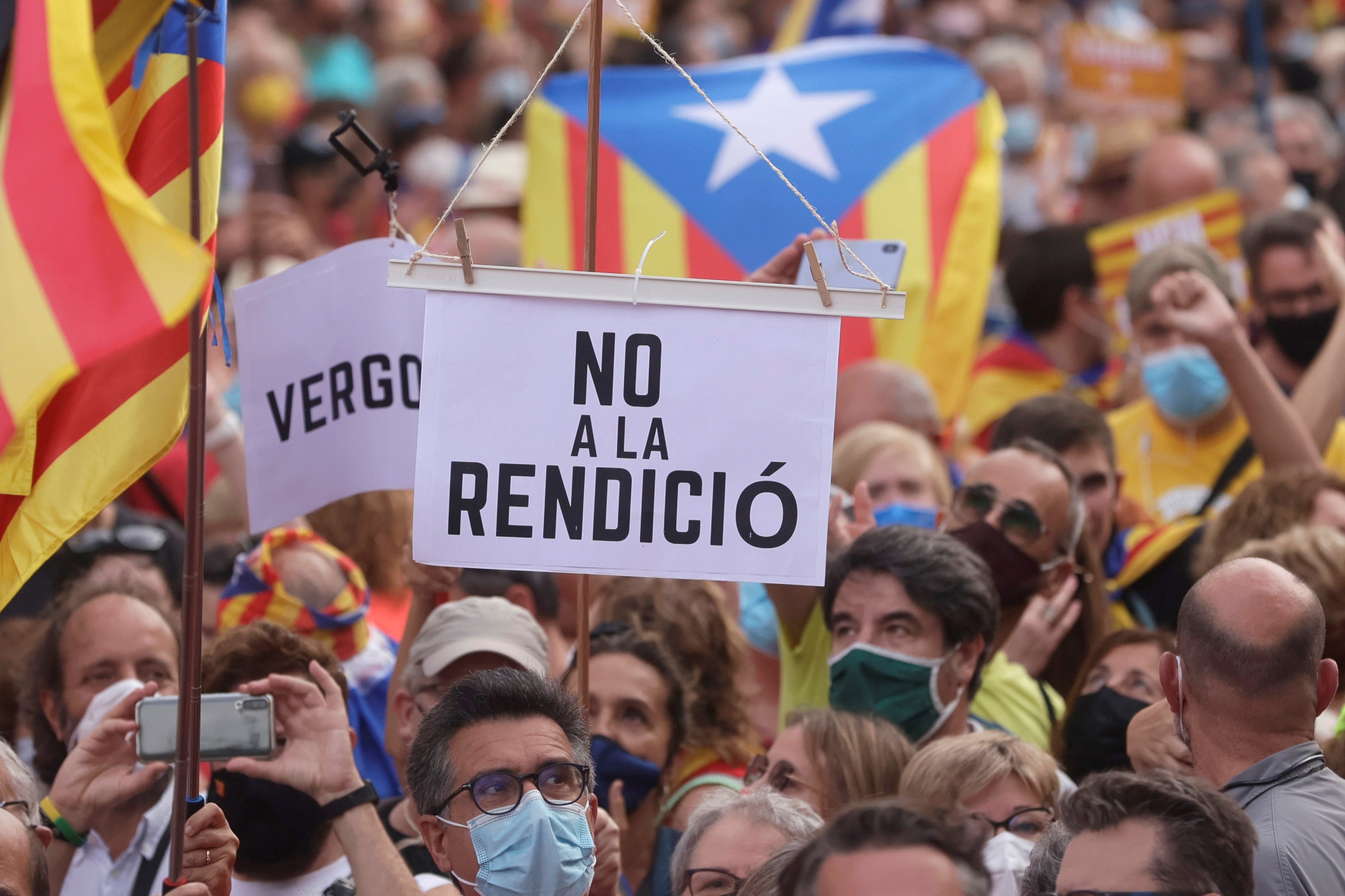 Les participants à la manifestation