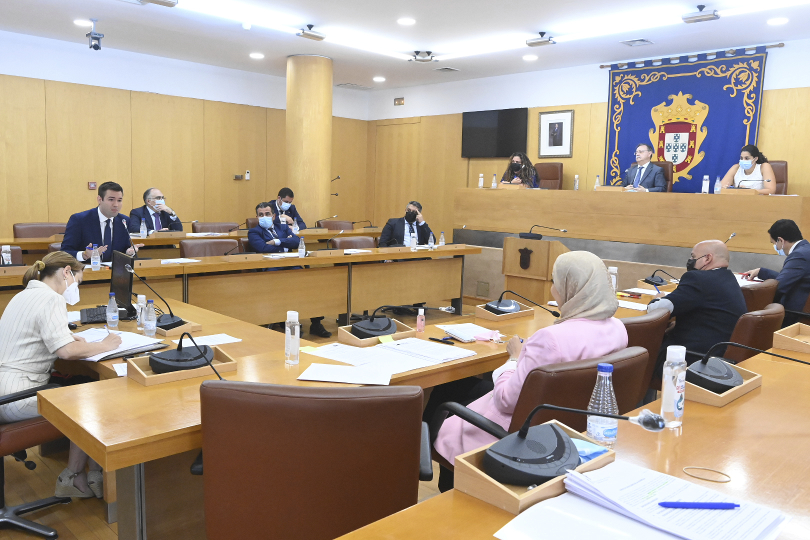 Image d'archive de la session plénière de l'Assemblée de Ceuta.