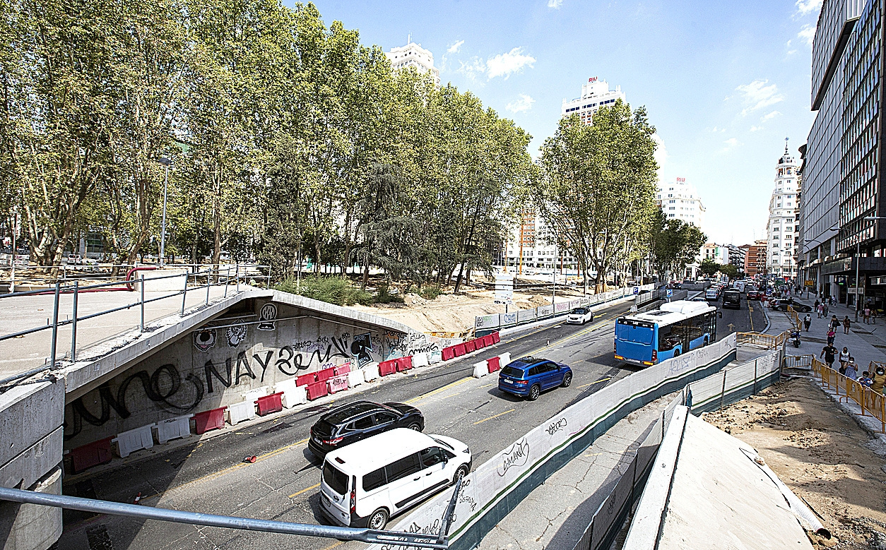 Travaux sur la Plaza de Espa