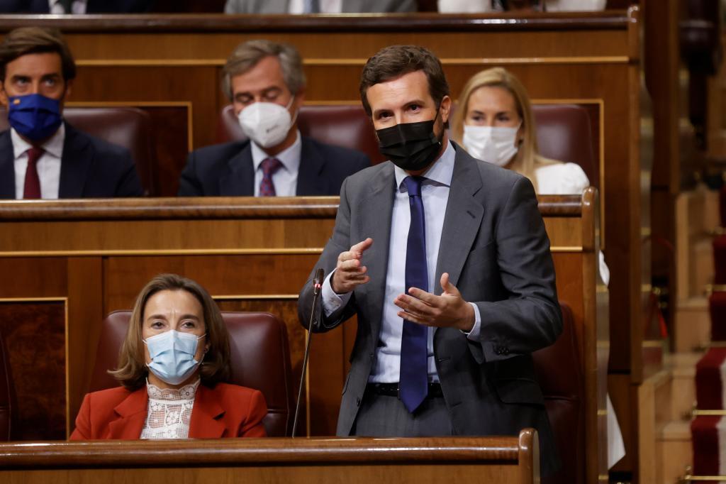 Pablo Casado, lors de son interperlaci