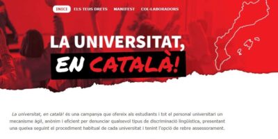 Le mouvement indépendantiste promeut un site Web pour exposer les professeurs d&rsquo;université qui enseignent en espagnol