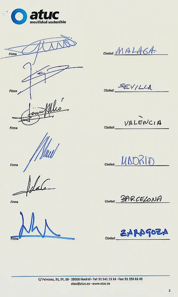 Le document qui recueille les signatures des maires.