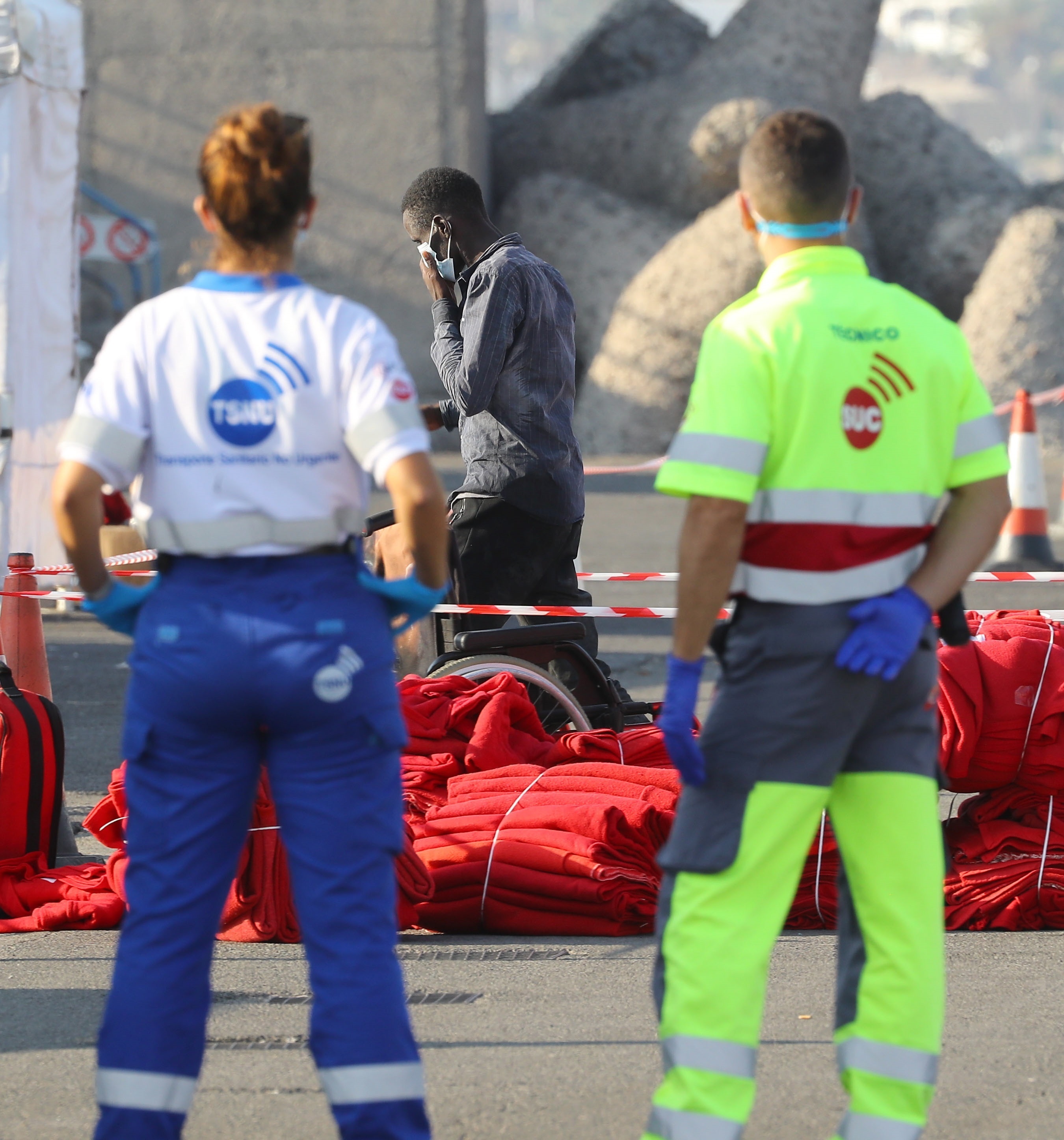 Travailleurs de sauvetage en mer
