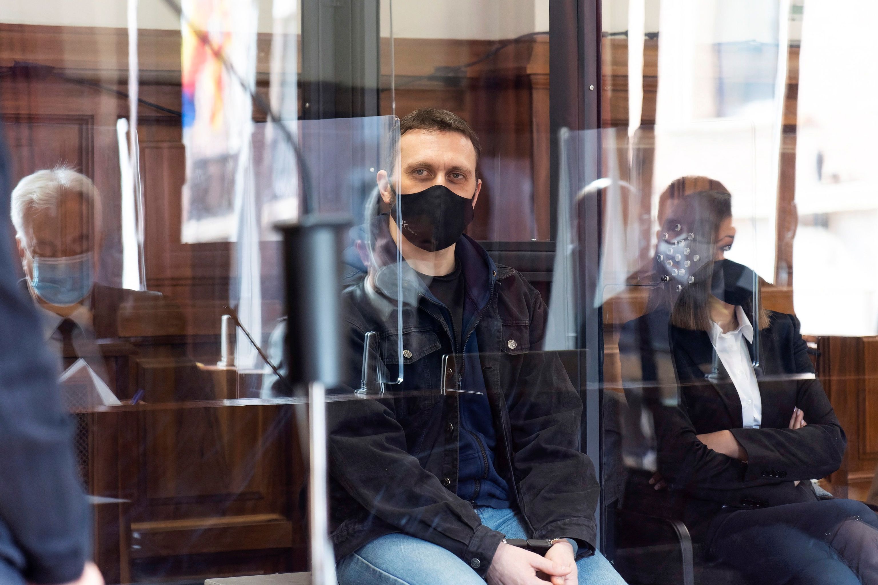 Norbert Feher, 'Igor le Russe', lors du procès au tribunal de Teruel.