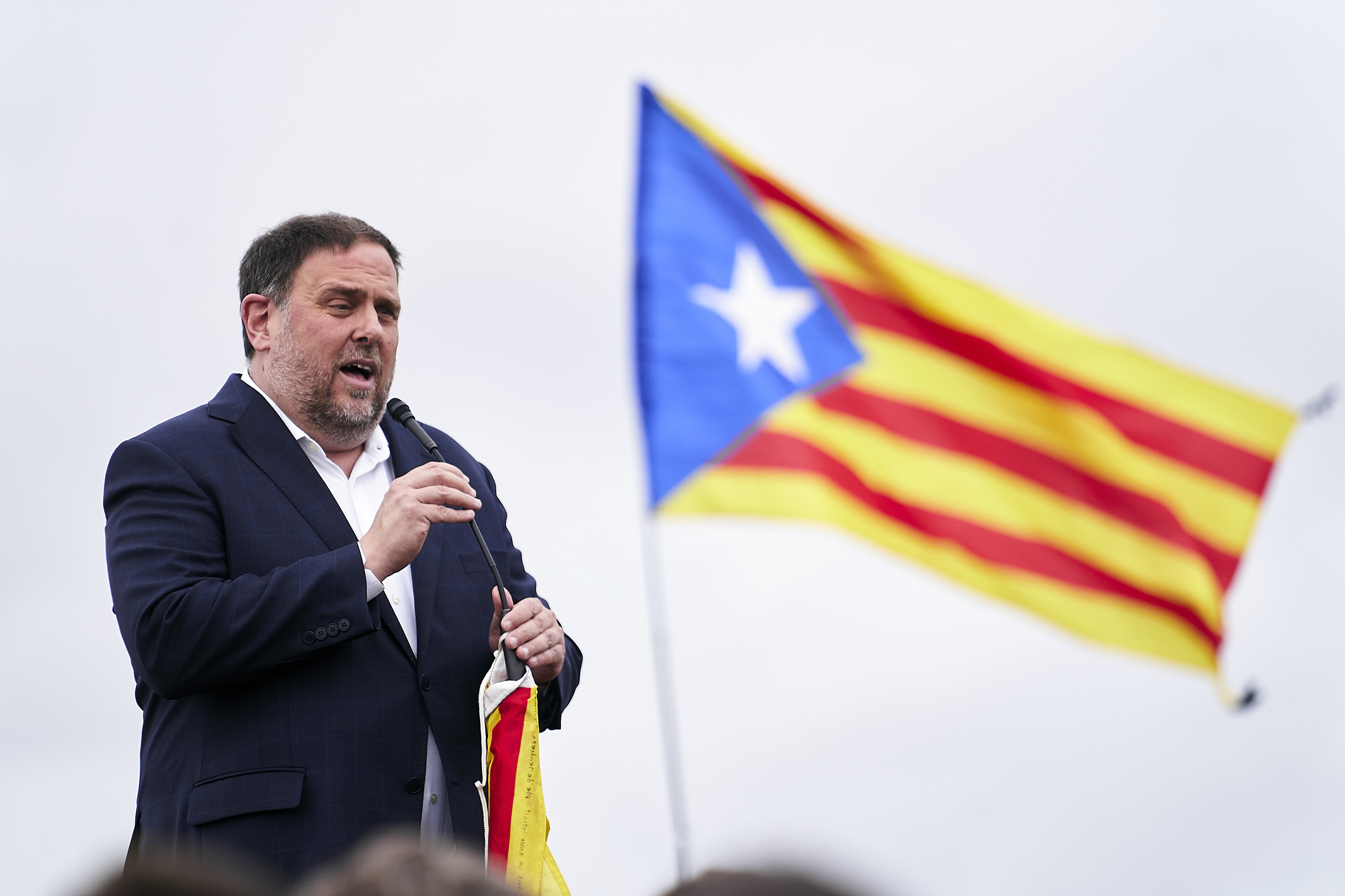 Oriol Junqueras, en juillet, à sa sortie de prison
