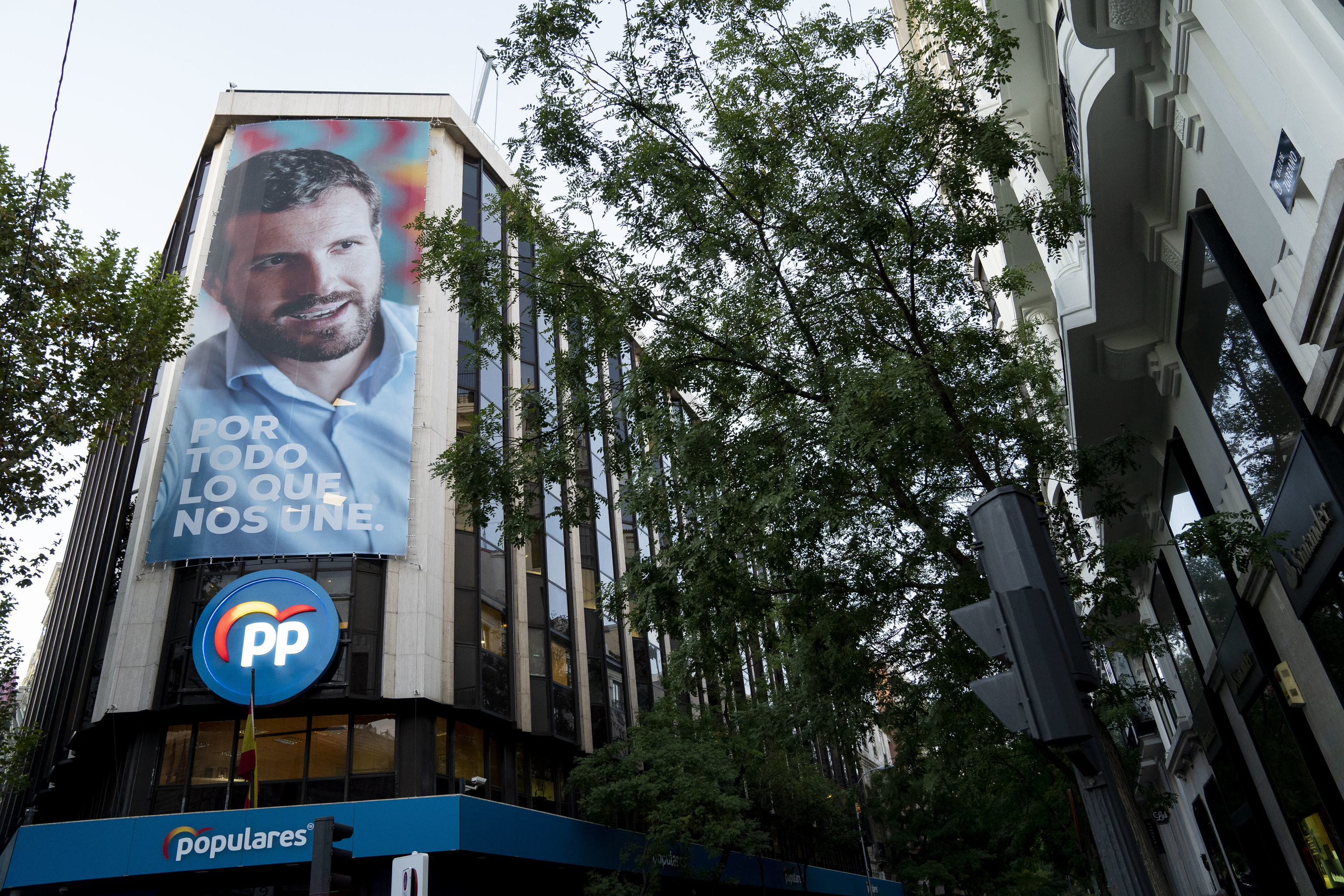 Façade du siège du Parti populaire sur la rue G