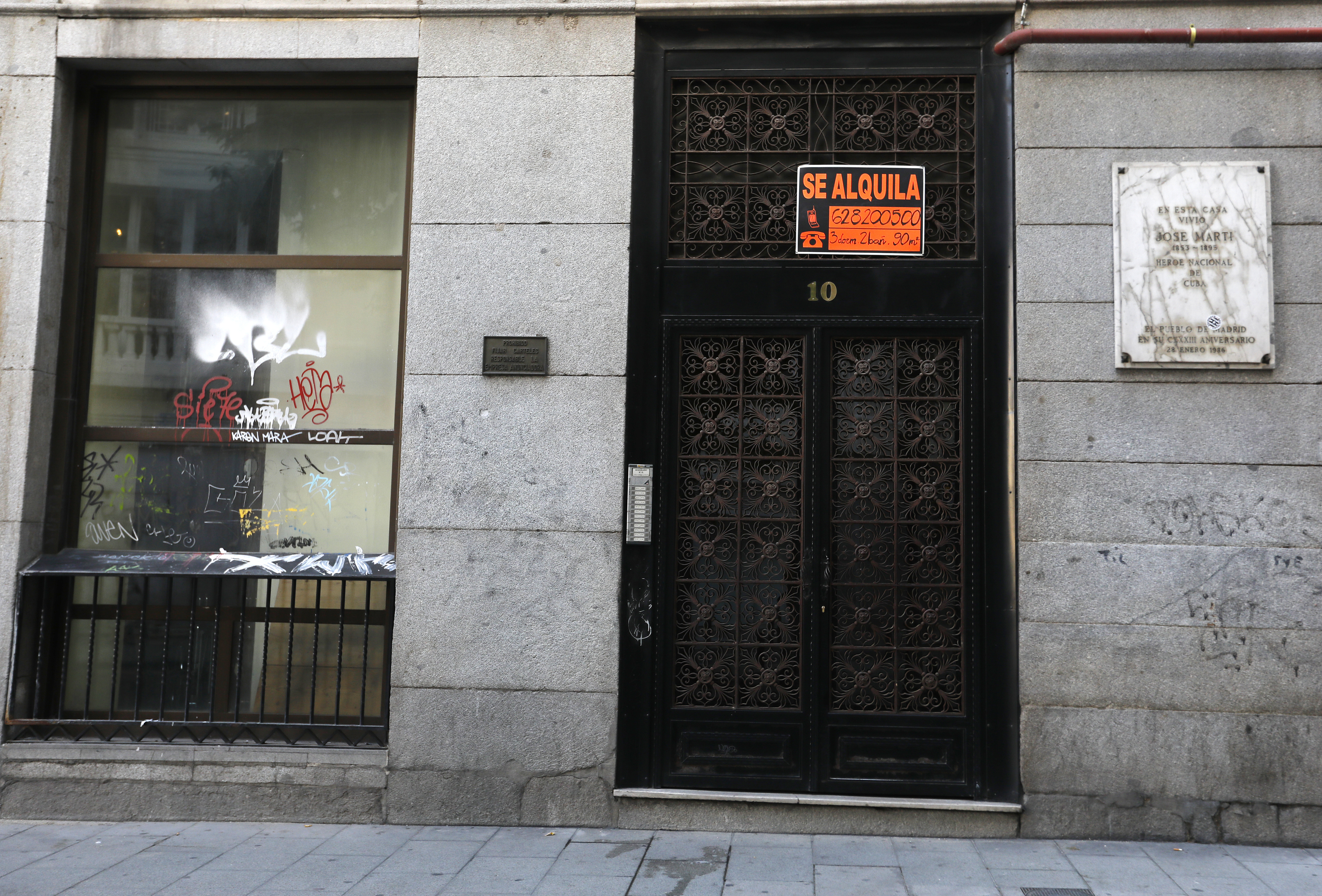 Affiche pour 'à vendre' à Madrid.