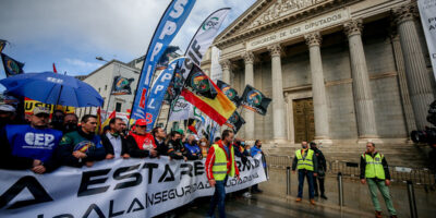 La police et les gardes civils continueront de manifester malgré les attaques du PSOE : « Ils nous discréditent car nous n&rsquo;avions jamais rejoint comme ça »