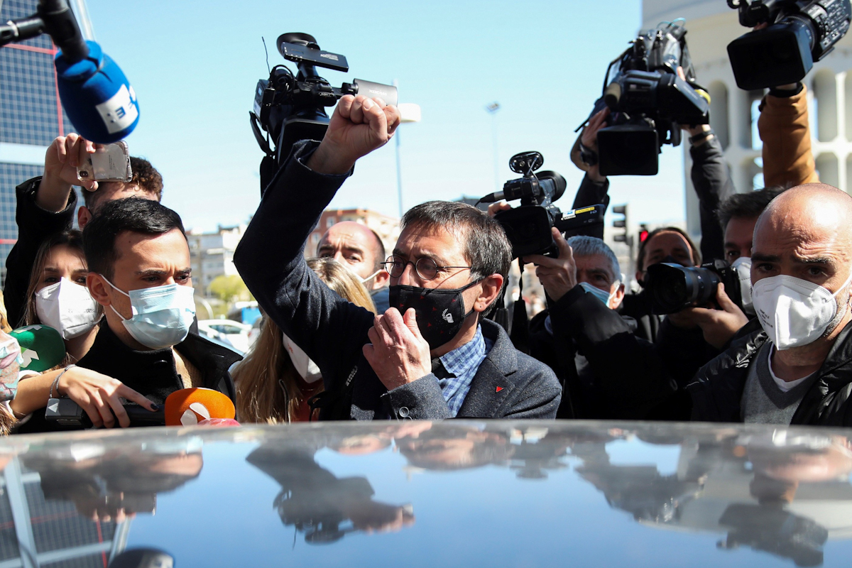 Le co-fondateur de Podemos, Juan Carlos Monedero, en 2021.