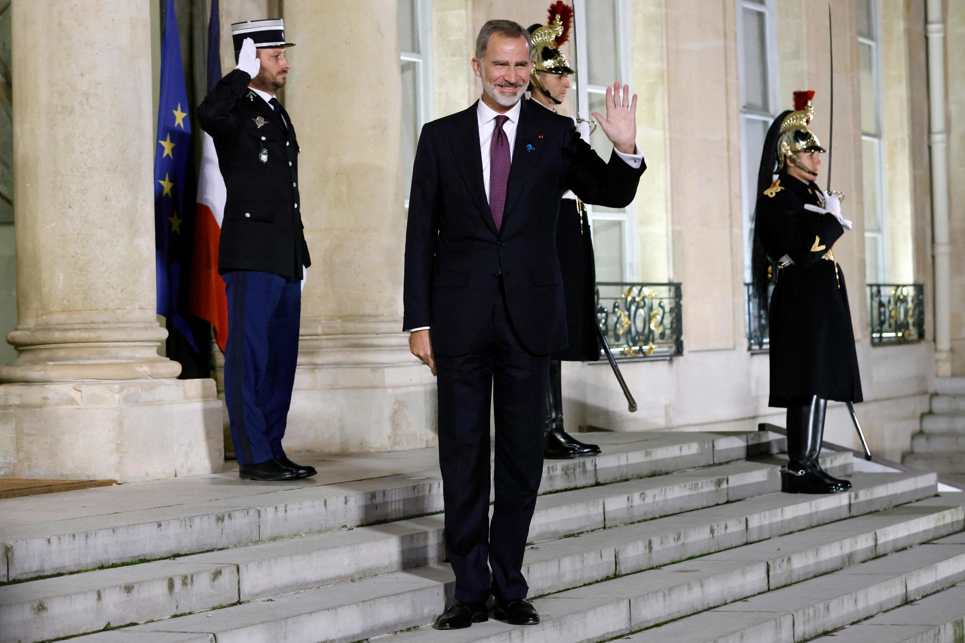 Felipe VI, dans le Palais d'El
