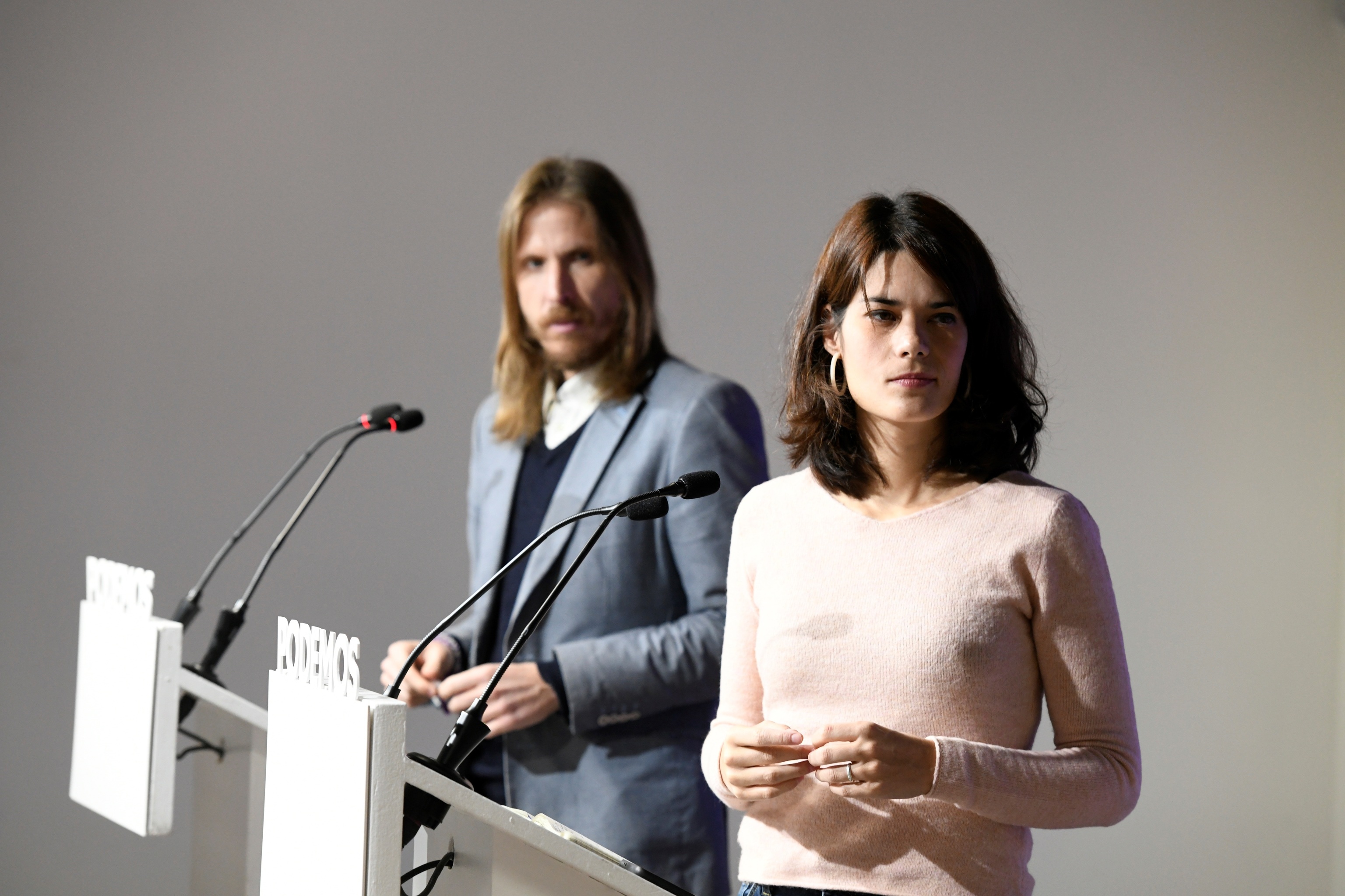 Les porte-parole de Podemos Pablo Fern