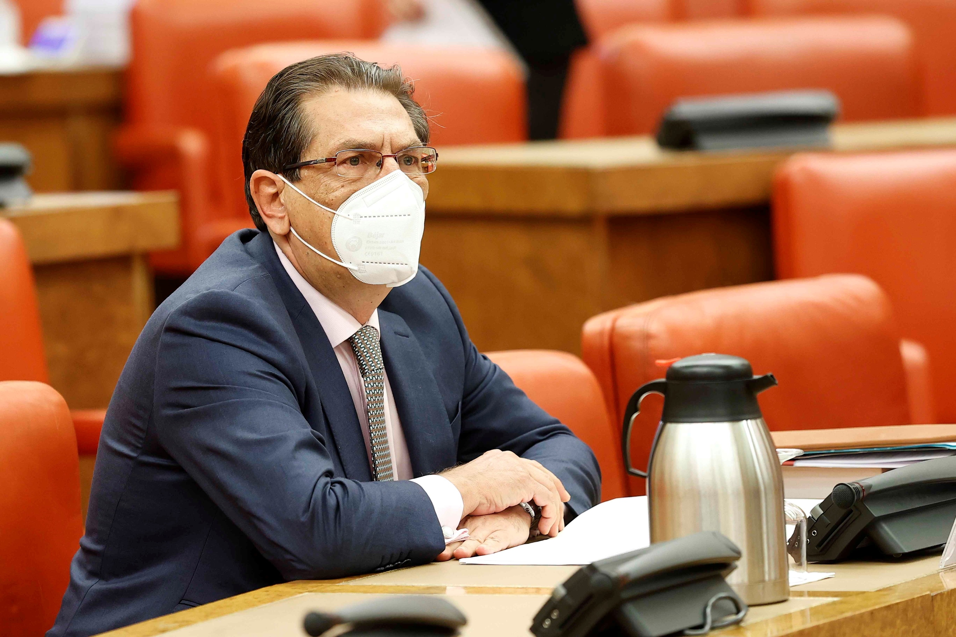 Enrique Arnaldo, lors de sa comparution à la Commission