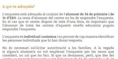Pression sur les écoles pour enfants à répondre à l&rsquo;enquête sur l&rsquo;espagnol : « Aucune autorisation des familles n&rsquo;est nécessaire »