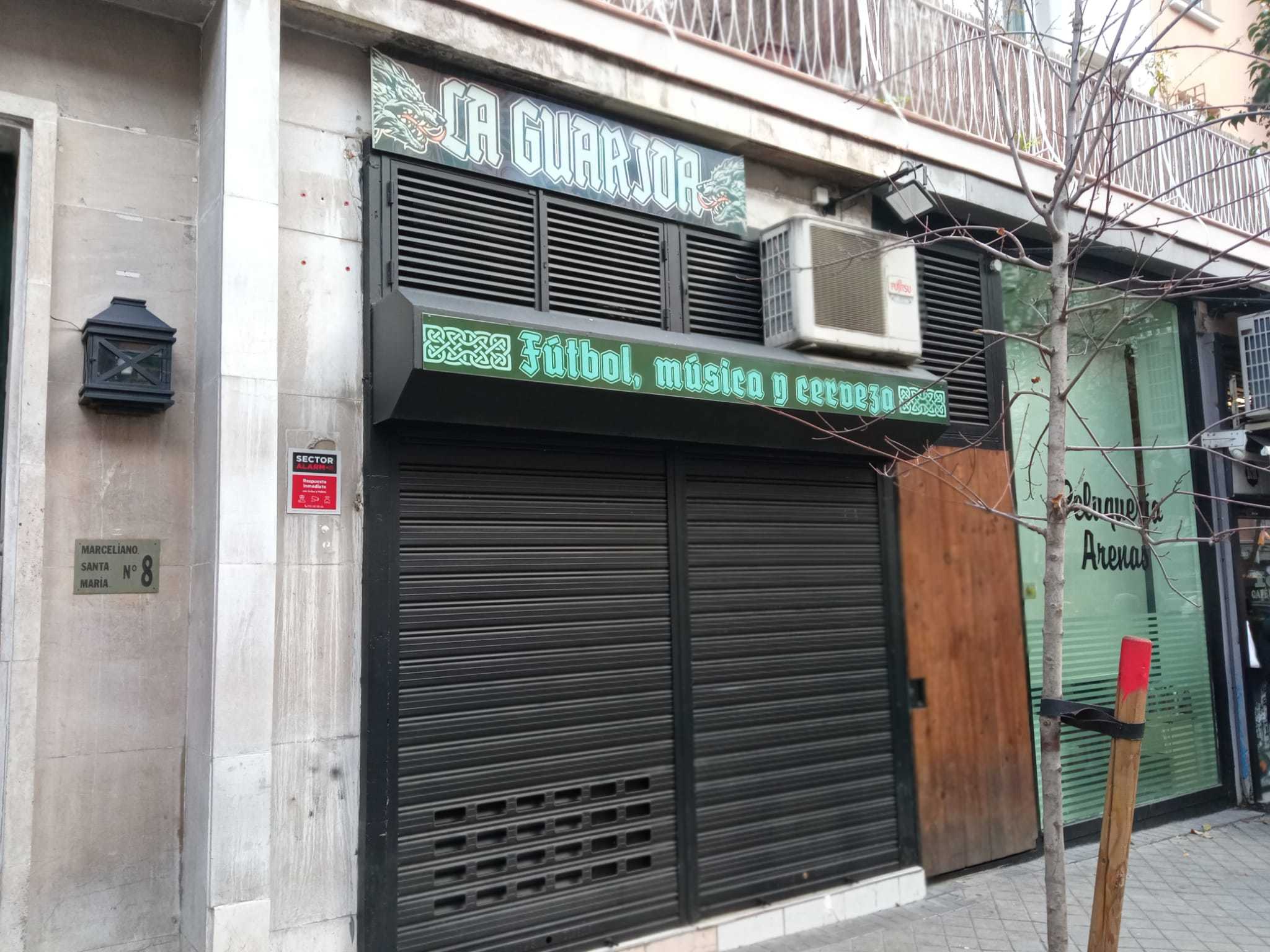 Façade du bar La Guarida dans la rue Marceliano Santa María.