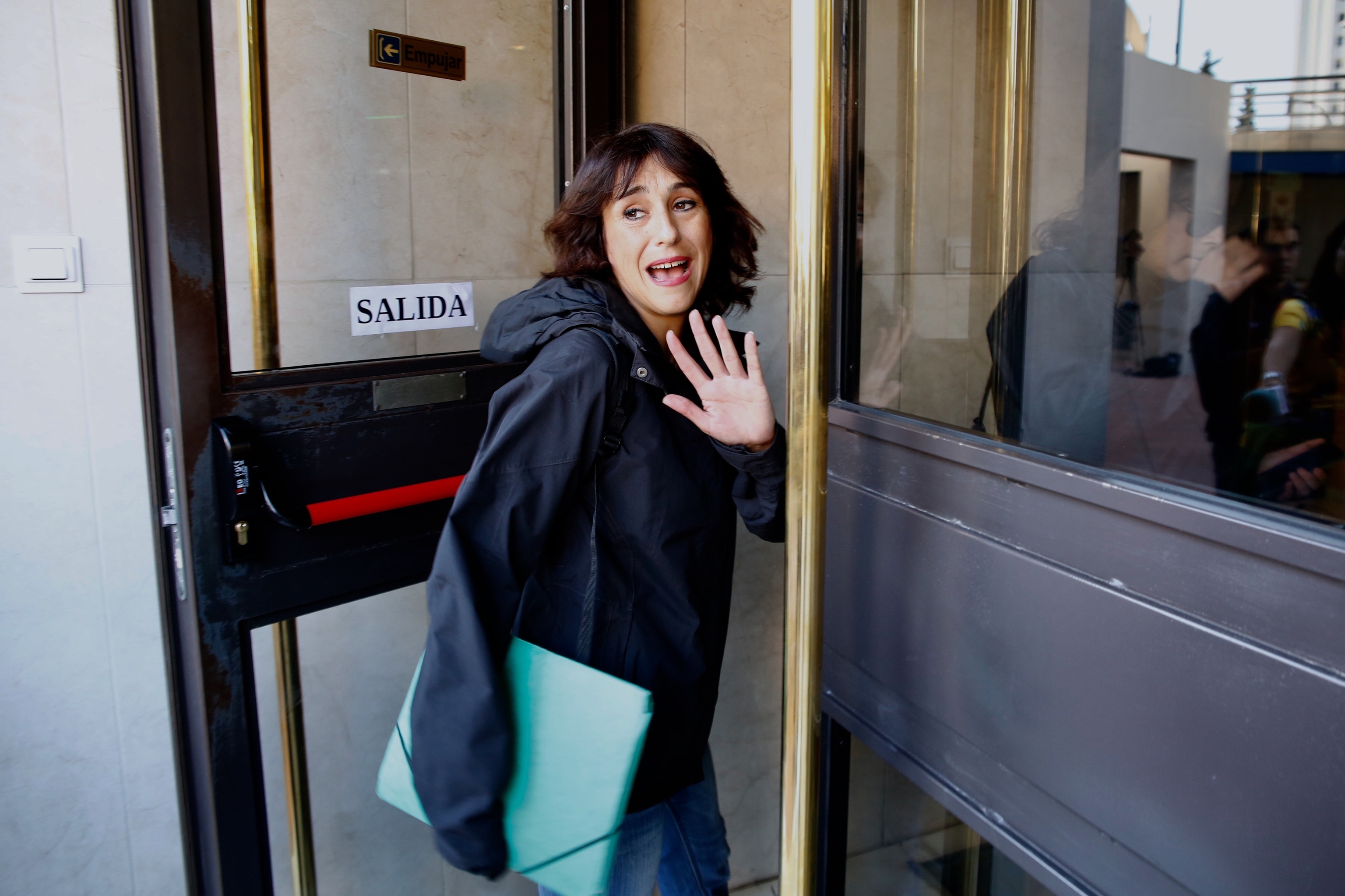 Juana Rivas, dans les tribunaux de Grenade.