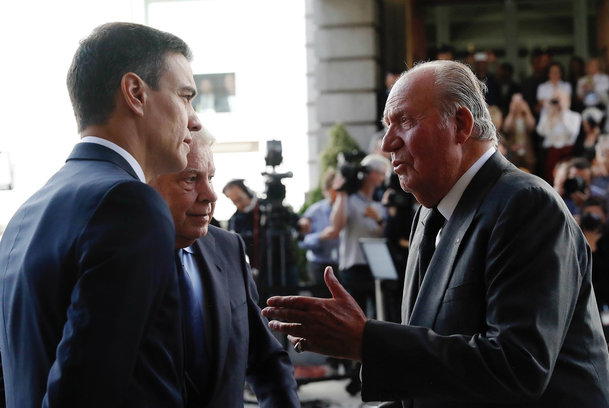 Le roi Juan Carlos, avec Pedro S